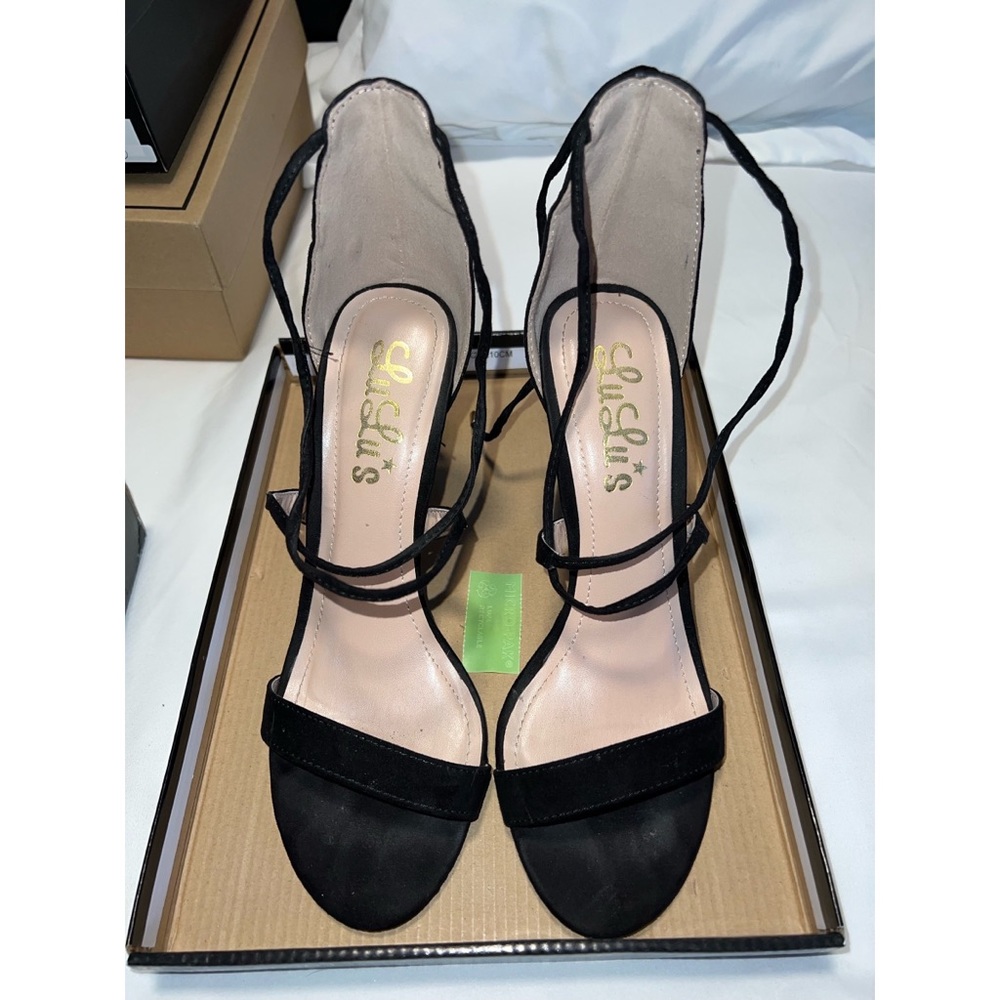 Lulus Black Heels Womens Size 8